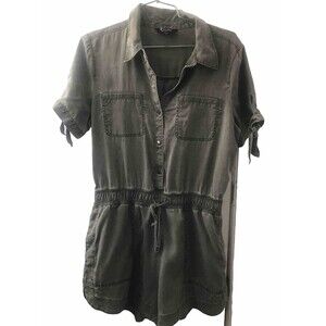 Express Women's Olive Green Romper Size M